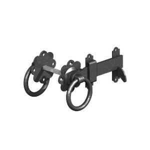 150mm BLACK RING GATE LATCHES