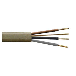 1mt 1mm FLAT 3 CORE & EARTH CABLE