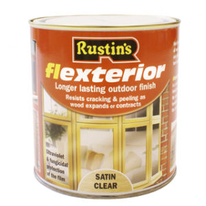 500ml. RUSTINS CLEAR FLEXTERIOR