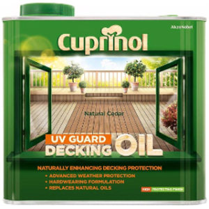 2.5L NATURAL CEDAR DECKING OIL CUPRINOL