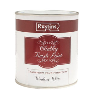 250ml. WINDSOR WHITE CHALKY FINISH PAINT RUSTINS