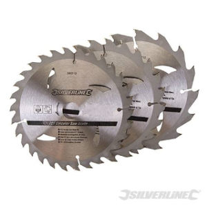 Pk. 3 150mm x 20-16, 12.75mm RINGS CIRCULAR SAW BLADES