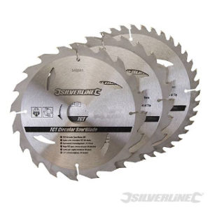 Pk. 3 190mm x 30-25, 20mm RINGS CIRCULAR SAW BLADES