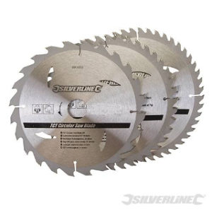 Pk. 3 210mm x 30-25, 16mm RINGS CIRCULAR SAW BLADES