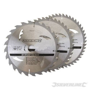 Pk. 3 230mm x 30-25, 20, 16mm RINGS CIRCULAR SAW BLADES