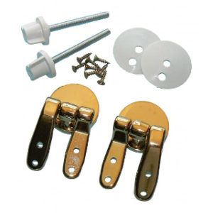 TOILET SEAT BRASS HINGES