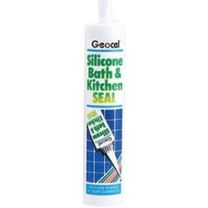 WHITE BATH/ KITCHEN SEAL CARTRIDGE GEOCEL