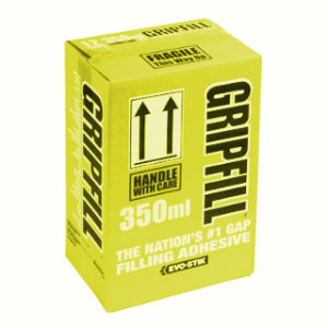 BOX OF 12 GRIPFILL SOLVENT FREE 350ml CARTRIDGE