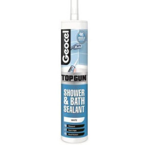 WHITE SHOWER AND BATH SEALANT CARTRIDGE TOPGUN