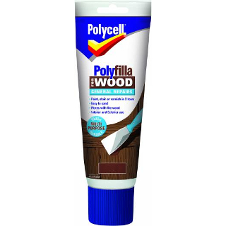 Polycell Polyfilla For Wood General Repairs Tube Dark 75g 