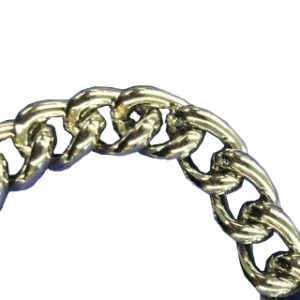 1.5m 2.4mm TWISTED CHAIN NICKEL PLATED