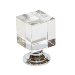 30mm SQUARE GLASS KNOB