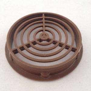 BROWN PUSH-IN ROUND SOFFIT VENT