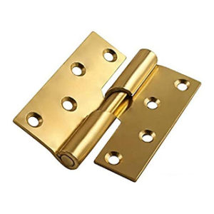 75mm RIGHT-HAND RISING BUTT HINGE ELECTRO-BRASSED